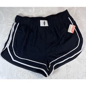 Free People FP Movement Women’s Varsity Blues Shorts XL Black/White NEW ~ NWT